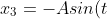 x_3= -Asin(t)+ Bcos(t)